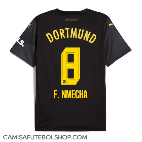 Camisa de time de futebol Borussia Dortmund Felix Nmecha #8 Replicas 2º Equipamento 2024-25 Manga Curta